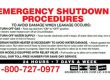 Water heater emergency shutdown instructions