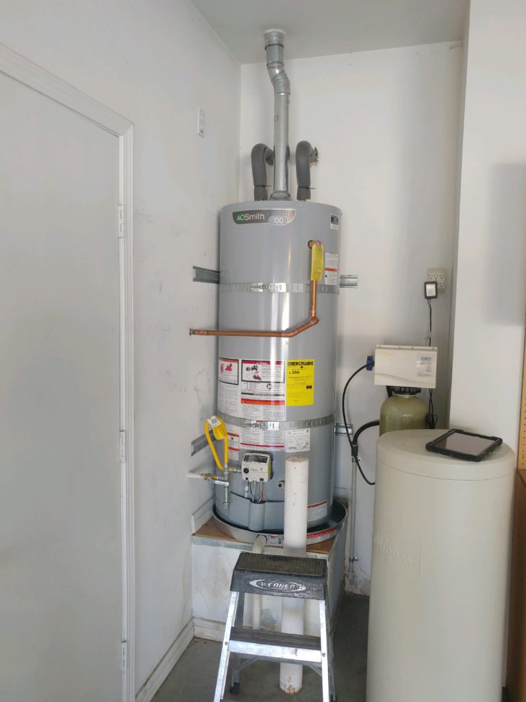 water softener and water heater installation