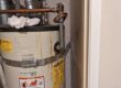 Never run the water heater discharge line uphill.
